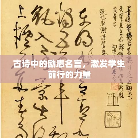 古诗中的励志名言，激发学生前行的力量