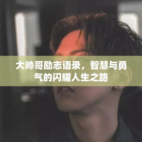 大帅哥励志语录，智慧与勇气的闪耀人生之路