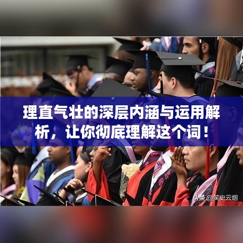 理直气壮的深层内涵与运用解析，让你彻底理解这个词！