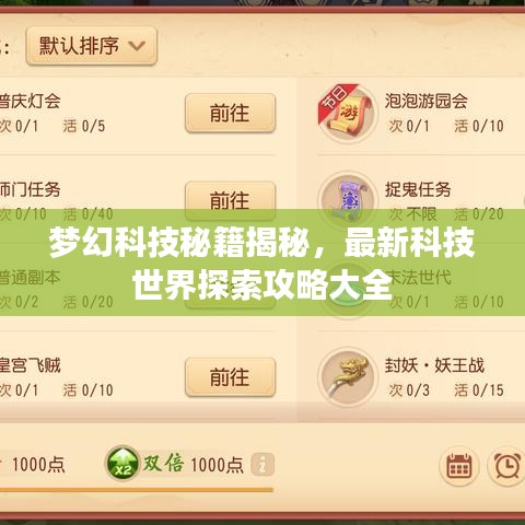 梦幻科技秘籍揭秘，最新科技世界探索攻略大全