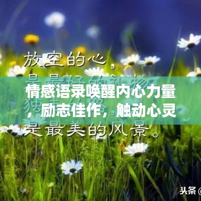 情感语录唤醒内心力量，励志佳作，触动心灵只需瞬间