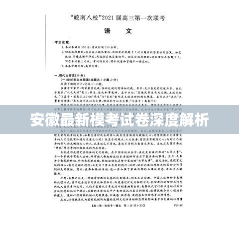 安徽最新模考试卷深度解析