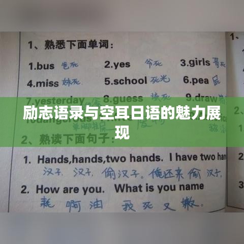 励志语录与空耳日语的魅力展现